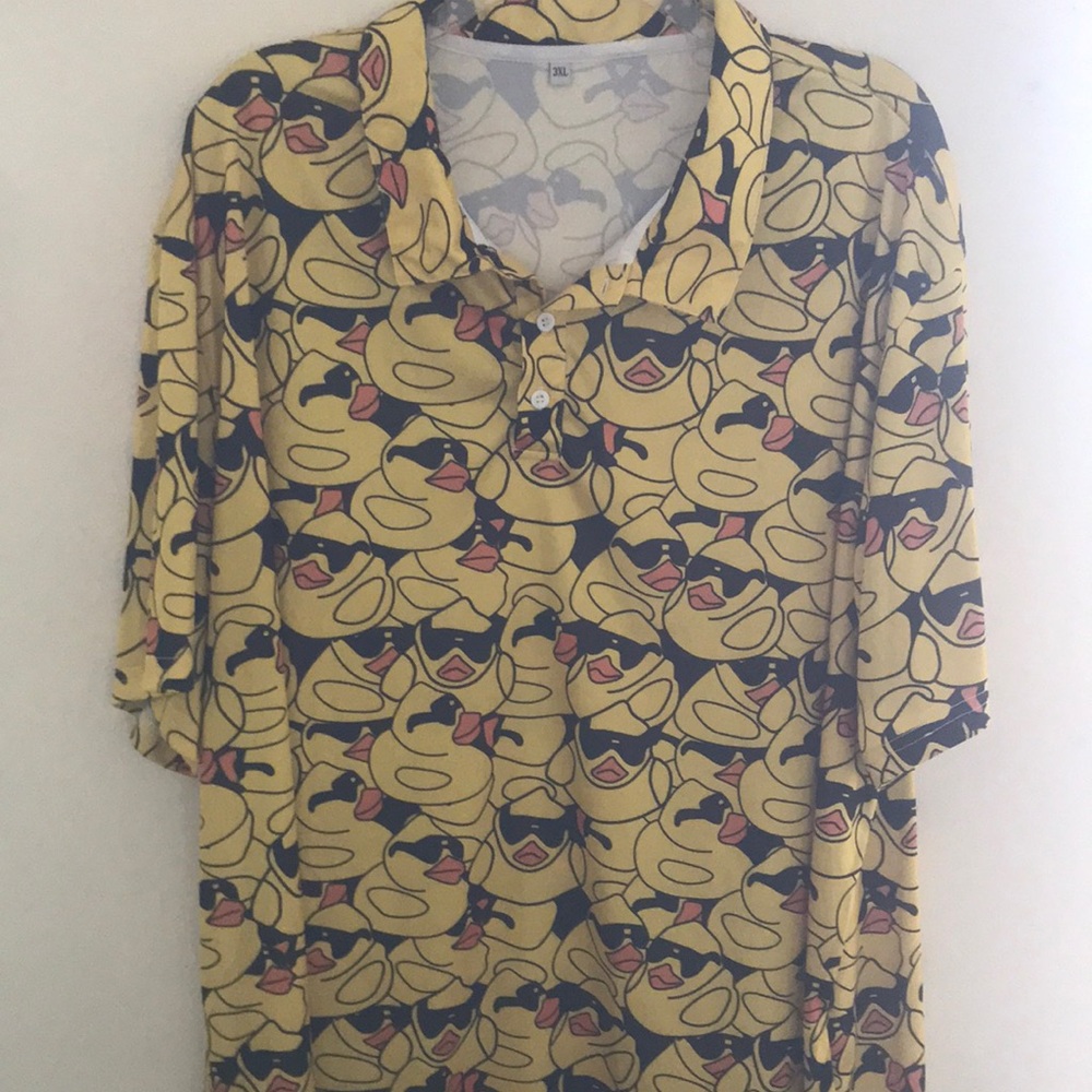 Bold Yellow Graphic Men's Casual Shirt